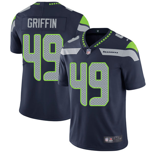 Seattle Seahawks Limited Navy Blue Men Shaquem Griffin Home Jersey NFL Football #49 Vapor Untouchable->youth nfl jersey->Youth Jersey